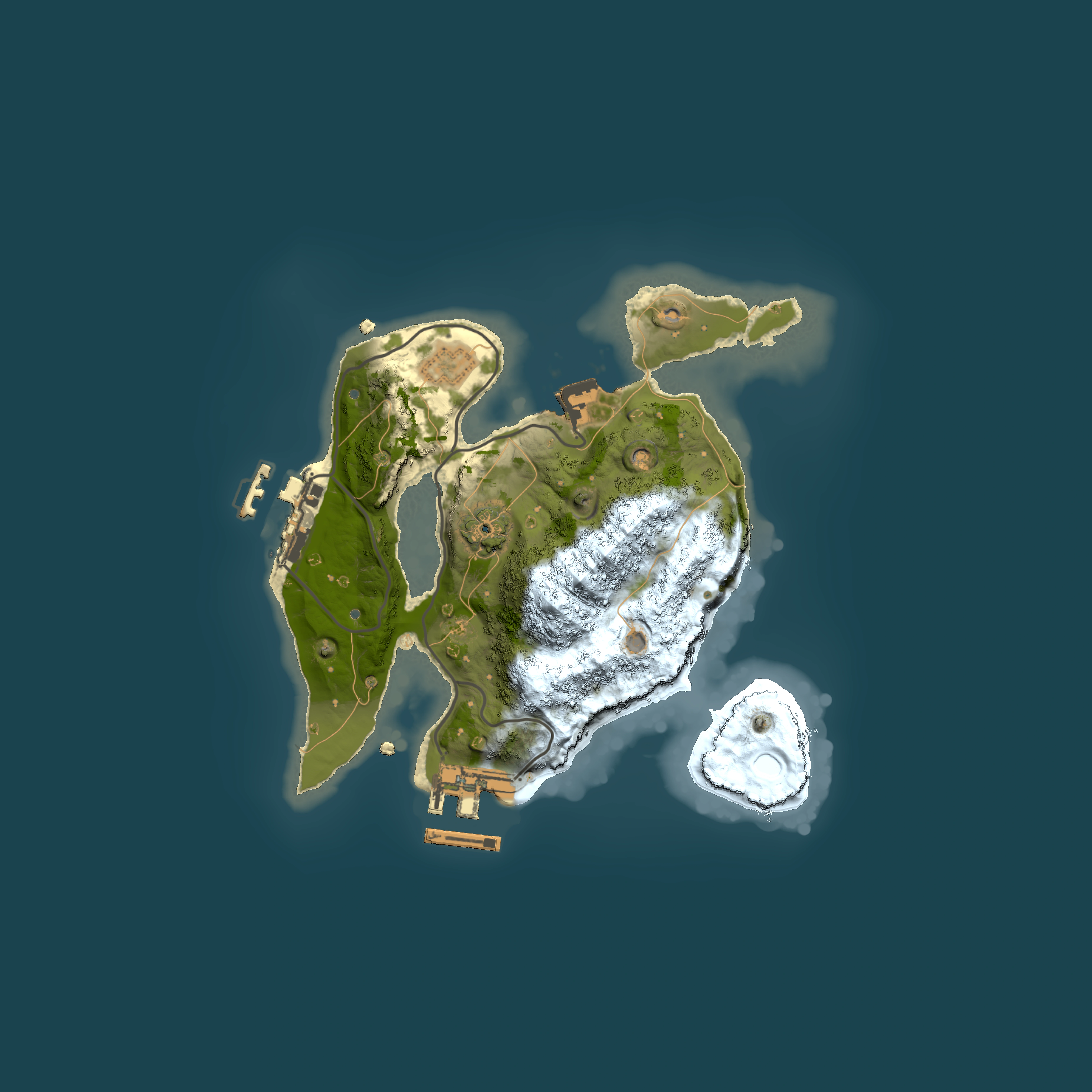 Full top-down render of Rust map seed 460547861, 2000x2000m