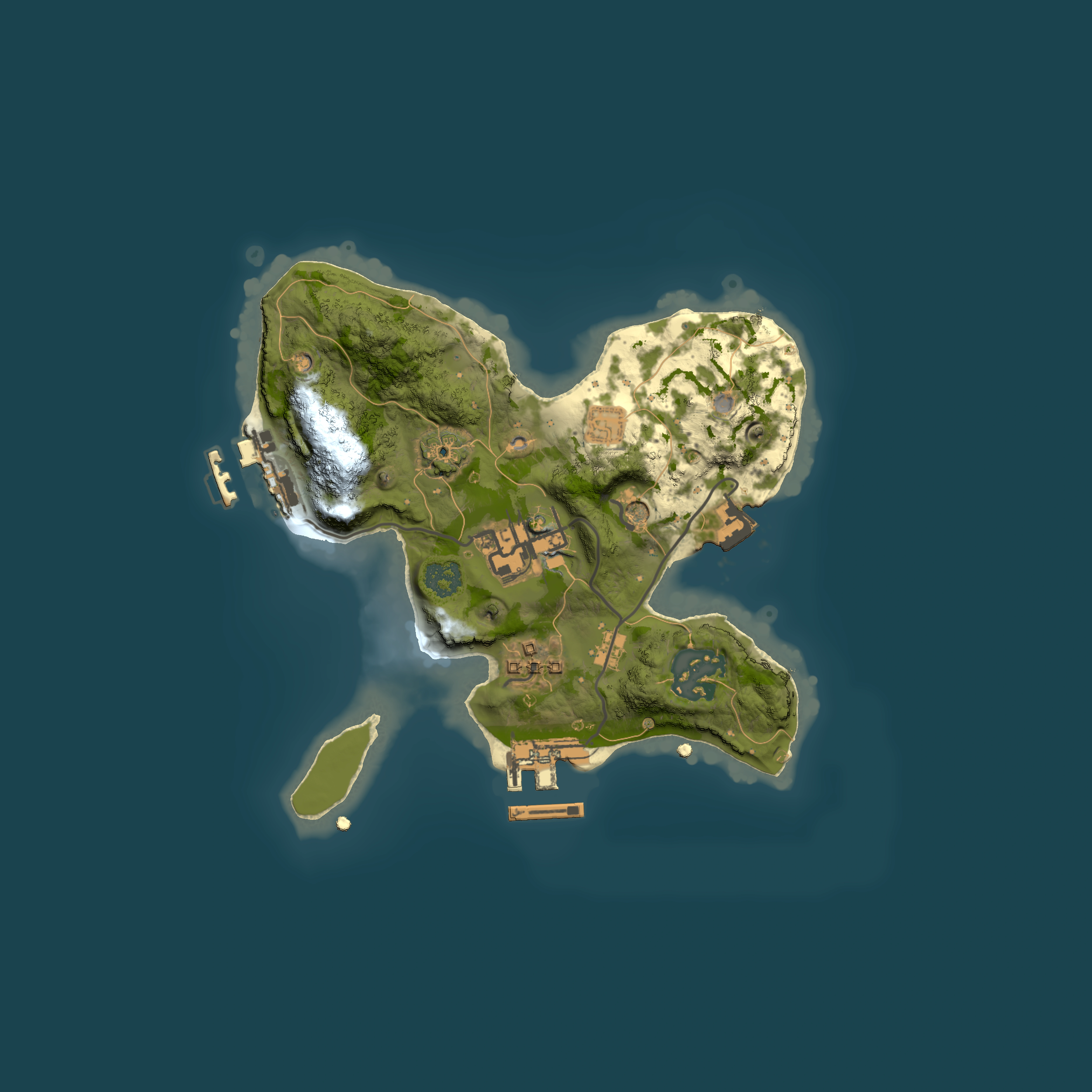 Full top-down render of Rust map seed 1563111425, 2000x2000m