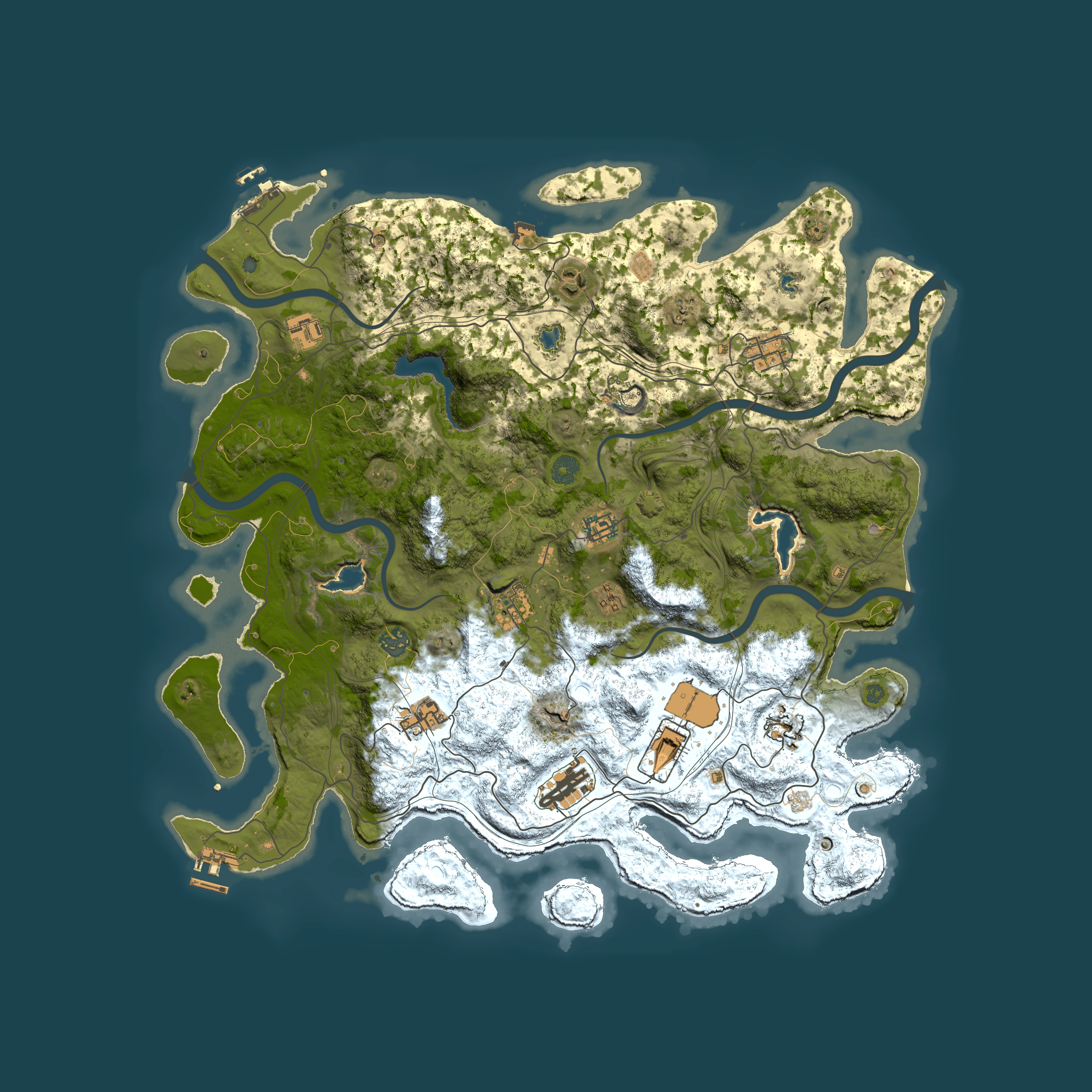 Full top-down render of Rust map seed 1781093332, 4500x4500m