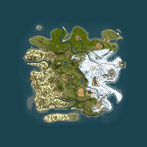 Rust map seed 320948503, 3500x3500m top-down preview