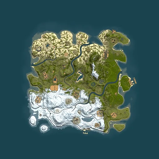 Rust map seed 1020622130, 4000x4000m top-down preview