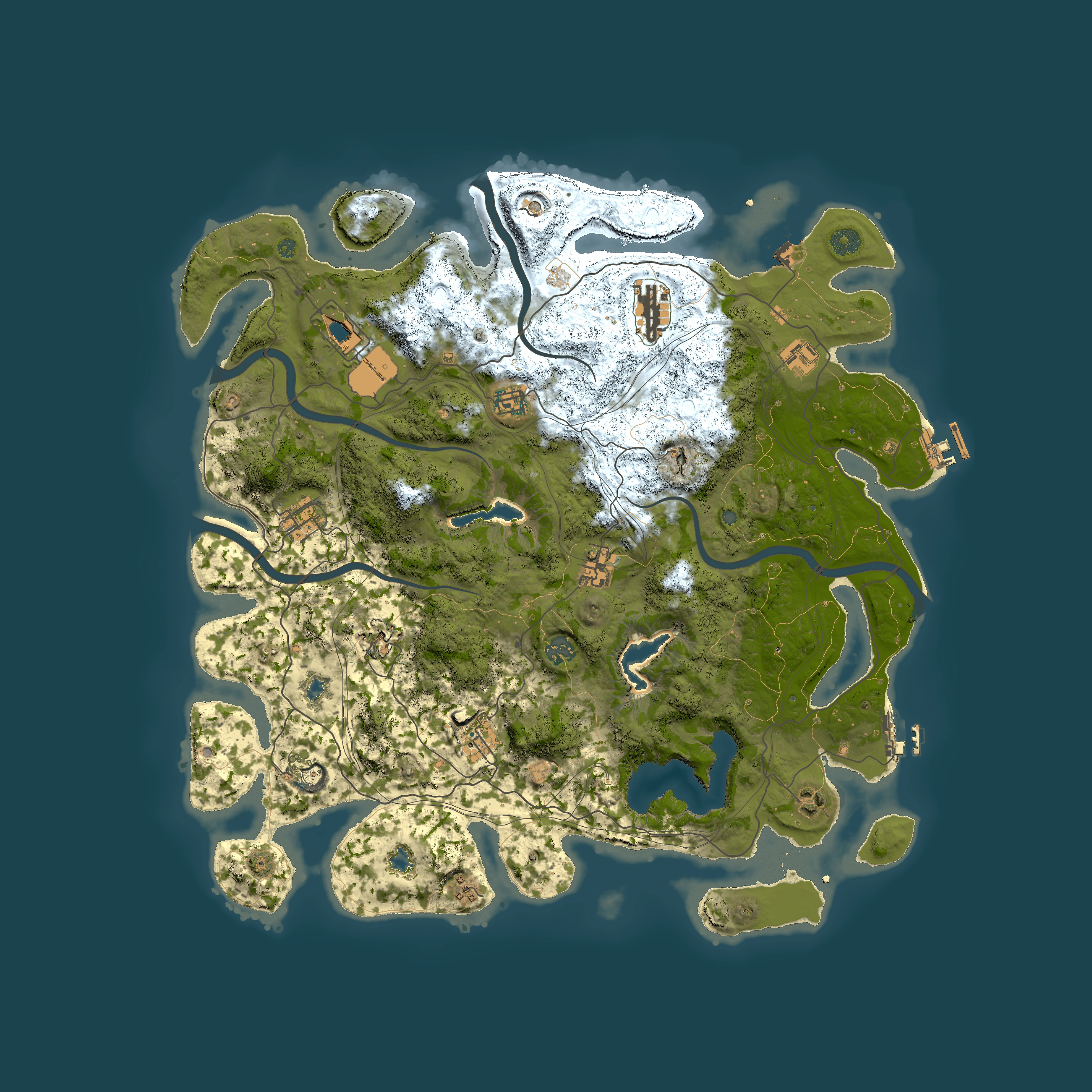 Full top-down render of Rust map seed 1703697116, 4500x4500m
