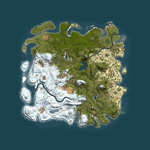 Rust map seed 248029544, 4500x4500m top-down preview