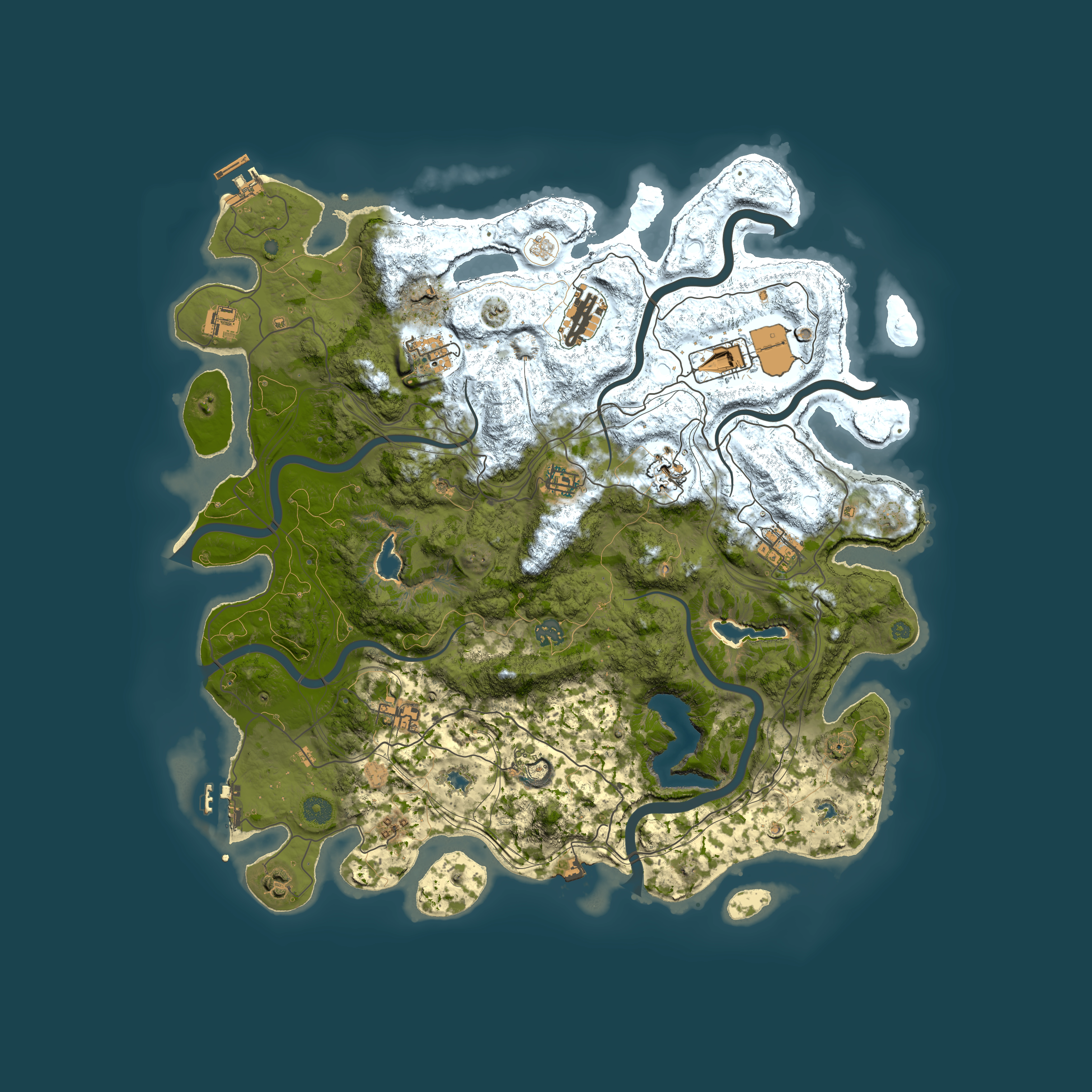 Full top-down render of Rust map seed 1440788259, 4500x4500m