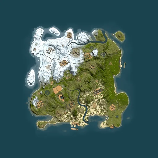 Rust map seed 804939577, 3500x3500m top-down preview