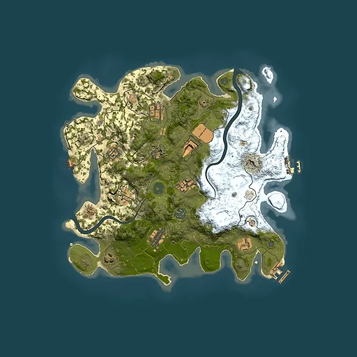 Rust map seed 752238038, 3500x3500m top-down preview