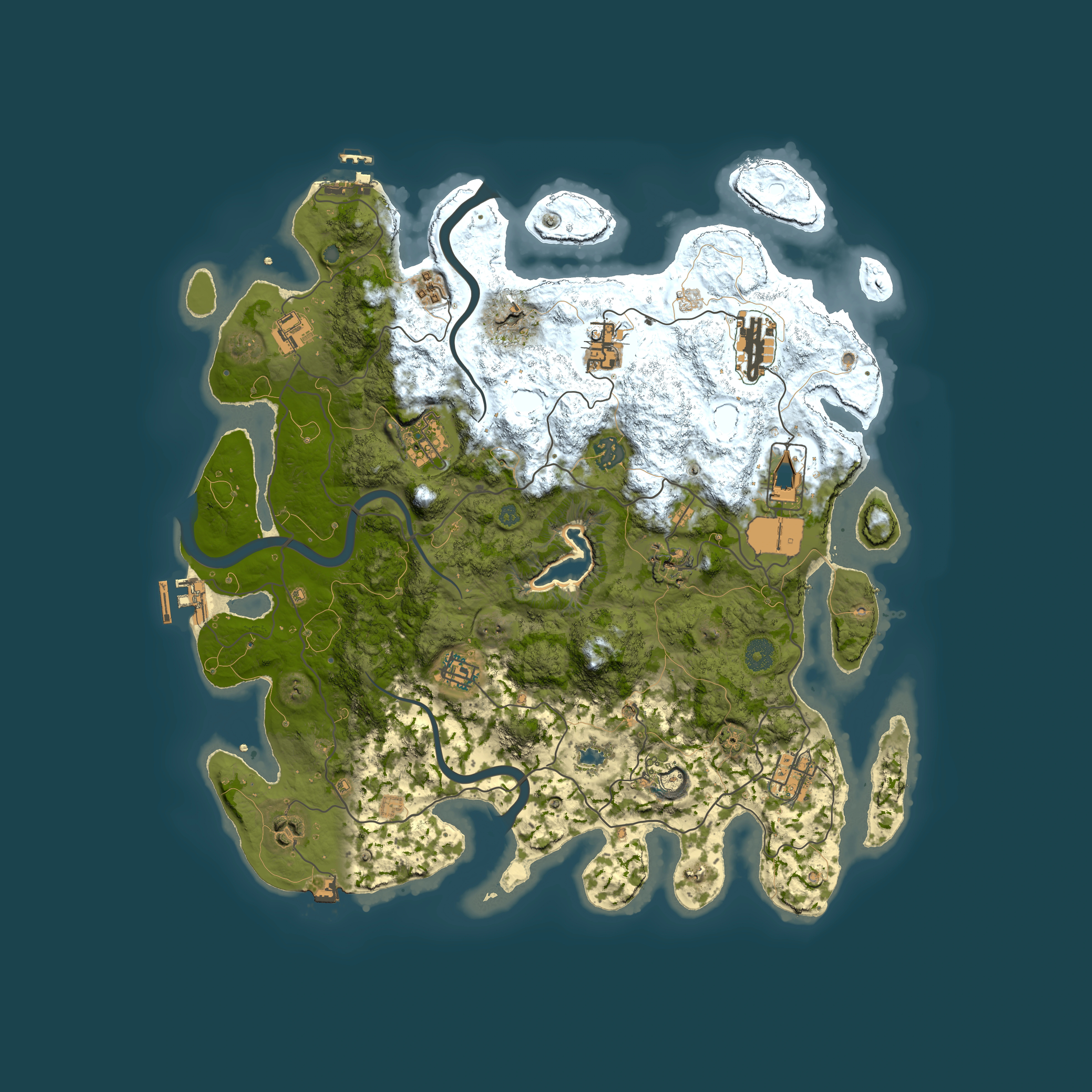 Full top-down render of Rust map seed 1554561778, 4000x4000m