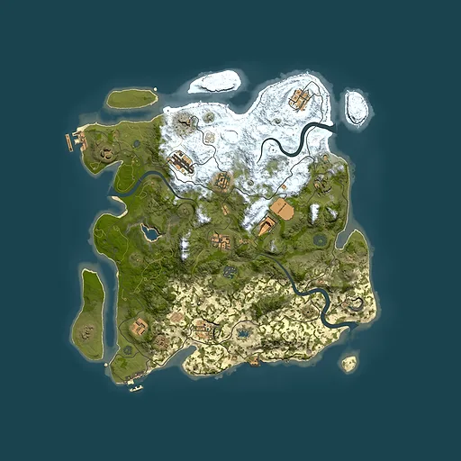 Rust map seed 1825750498, 4000x4000m top-down preview
