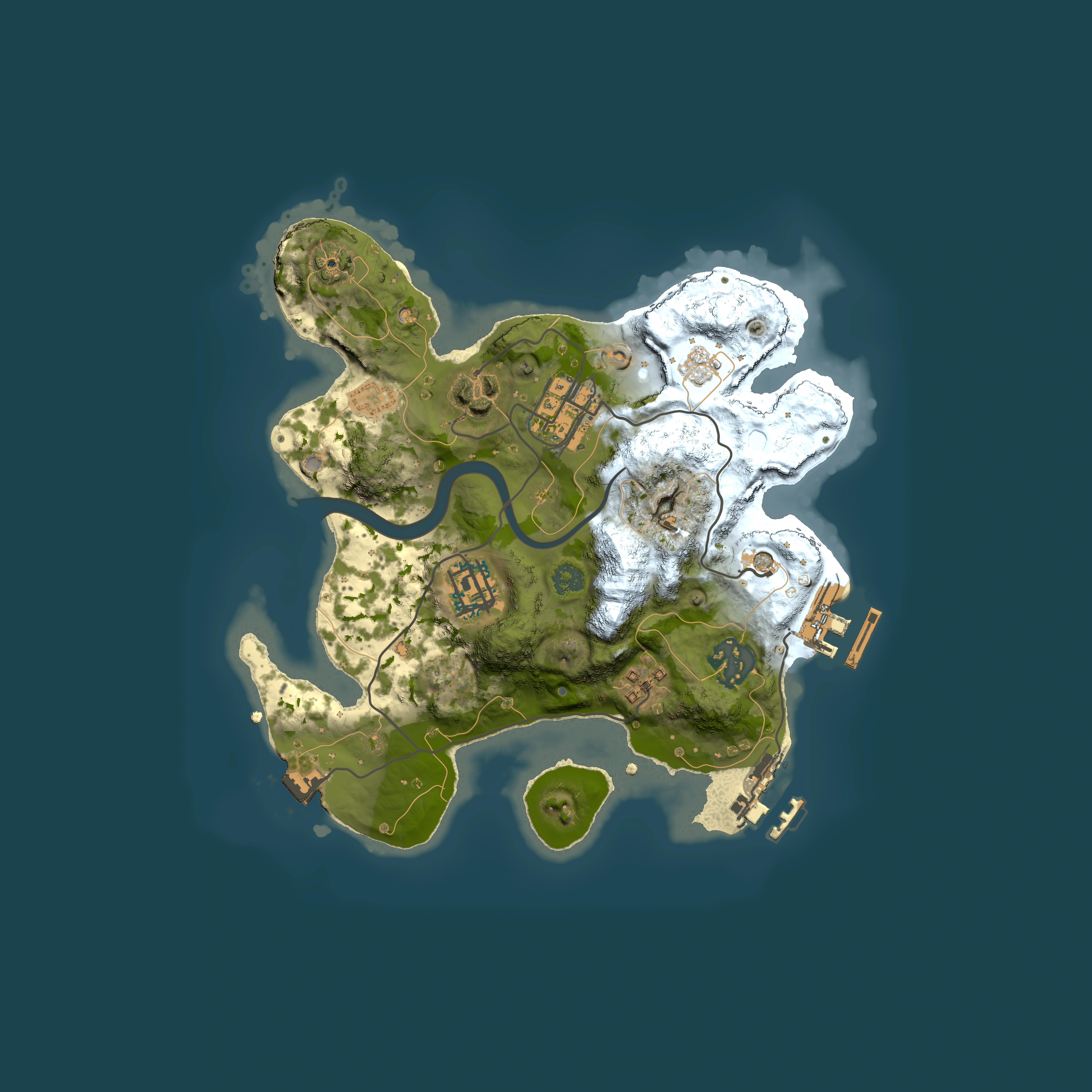 Full top-down render of Rust map seed 749800038, 2500x2500m