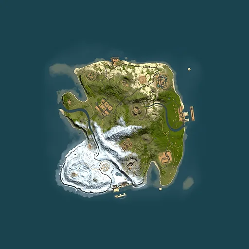 Rust map seed 1586279602, 2500x2500m top-down preview