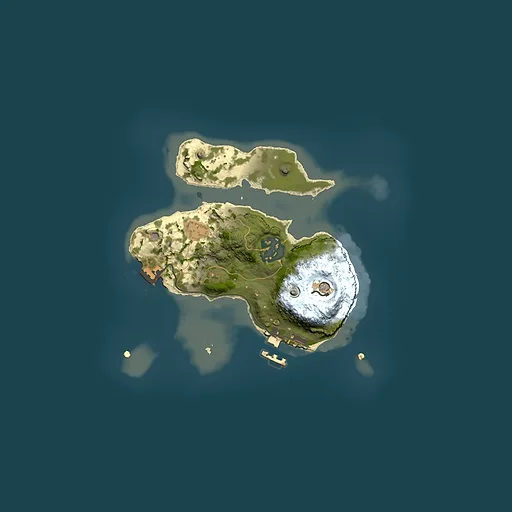 Rust map seed 377958497, 2000x2000m top-down preview