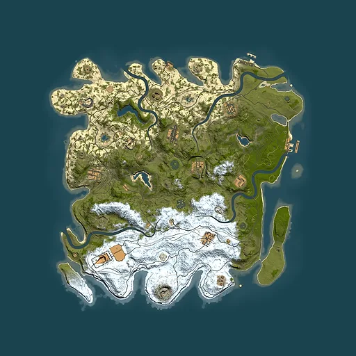 Rust map seed 783559034, 4500x4500m top-down preview