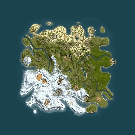 Rust map seed 1443592514, 4000x4000m top-down preview