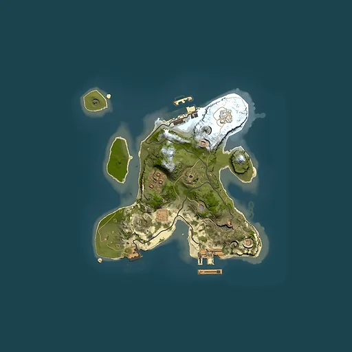 Rust map seed 14118585, 2000x2000m top-down preview