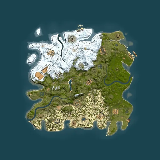 Rust map seed 1808481495, 4000x4000m top-down preview