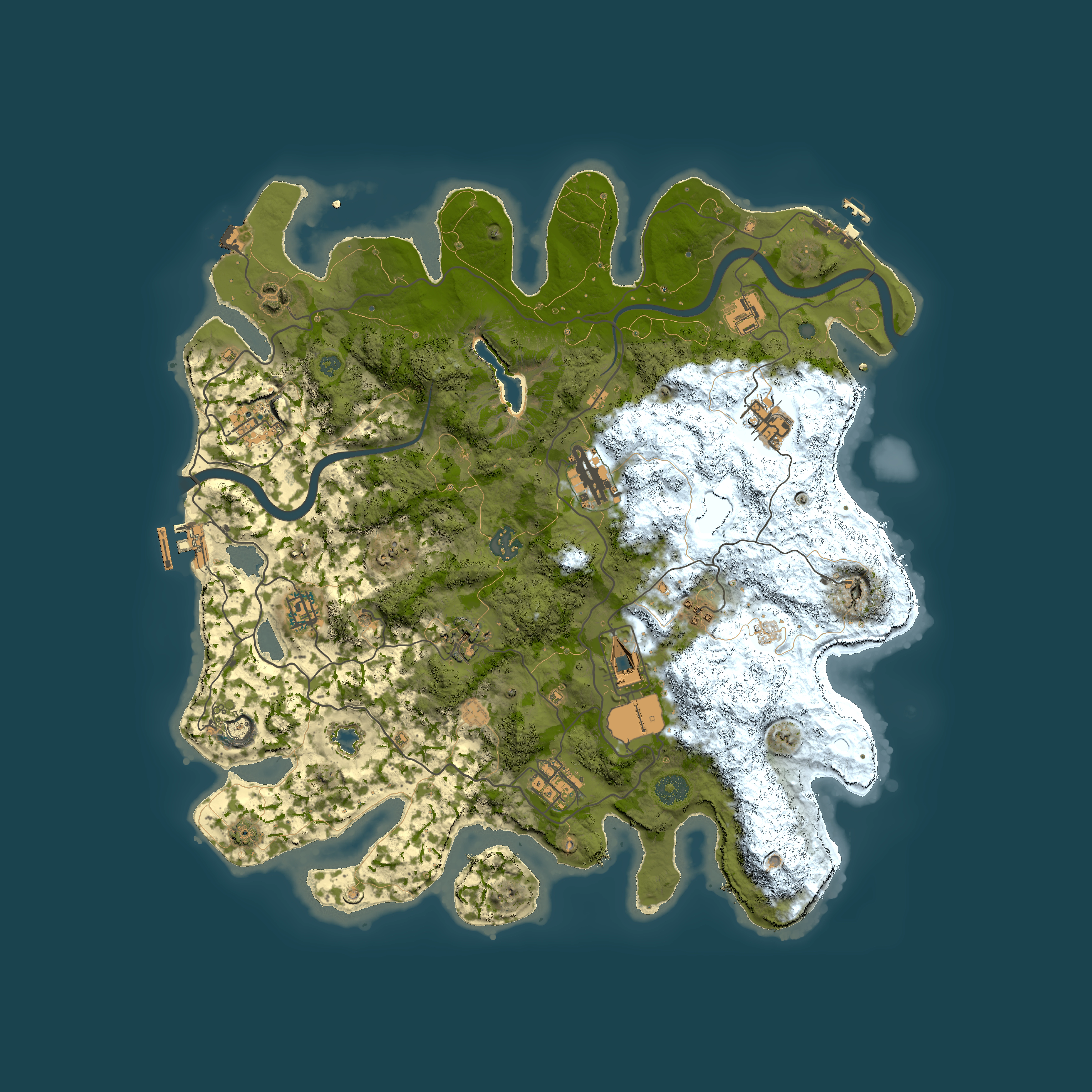 Full top-down render of Rust map seed 817887177, 4000x4000m