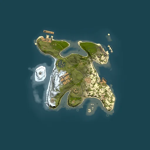 Rust map seed 194847658, 2000x2000m top-down preview
