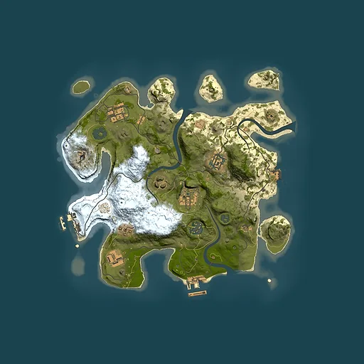 Rust map seed 1007228006, 3000x3000m top-down preview