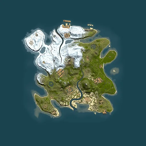 Rust map seed 931643733, 3000x3000m top-down preview