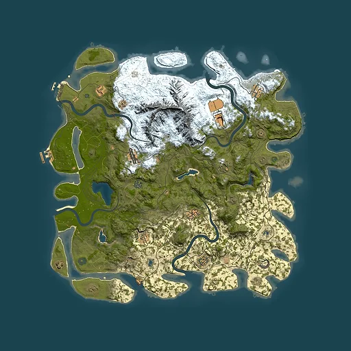Rust map seed 552706140, 5000x5000m top-down preview