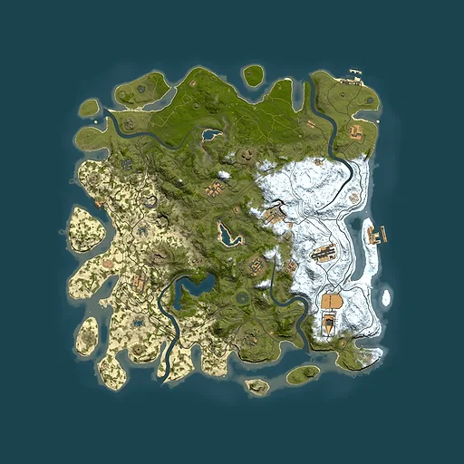 Rust map seed 1153760311, 4500x4500m top-down preview