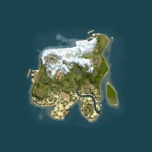 Rust map seed 1568848812, 2500x2500m top-down preview