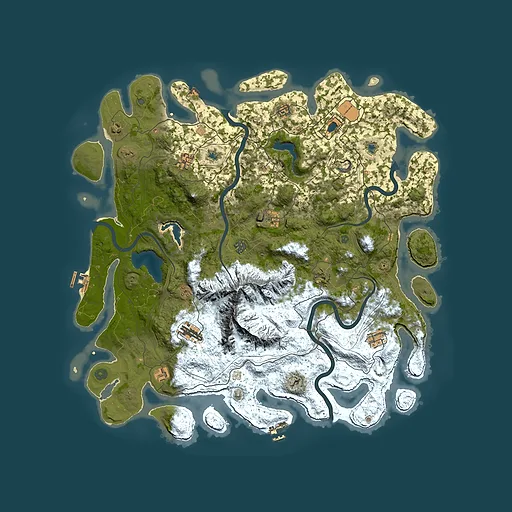 Rust map seed 1692732092, 5000x5000m top-down preview
