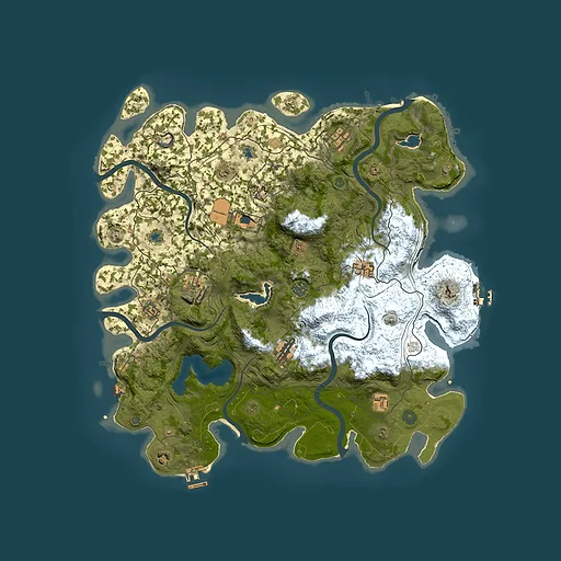 Rust map seed 544462966, 4500x4500m top-down preview