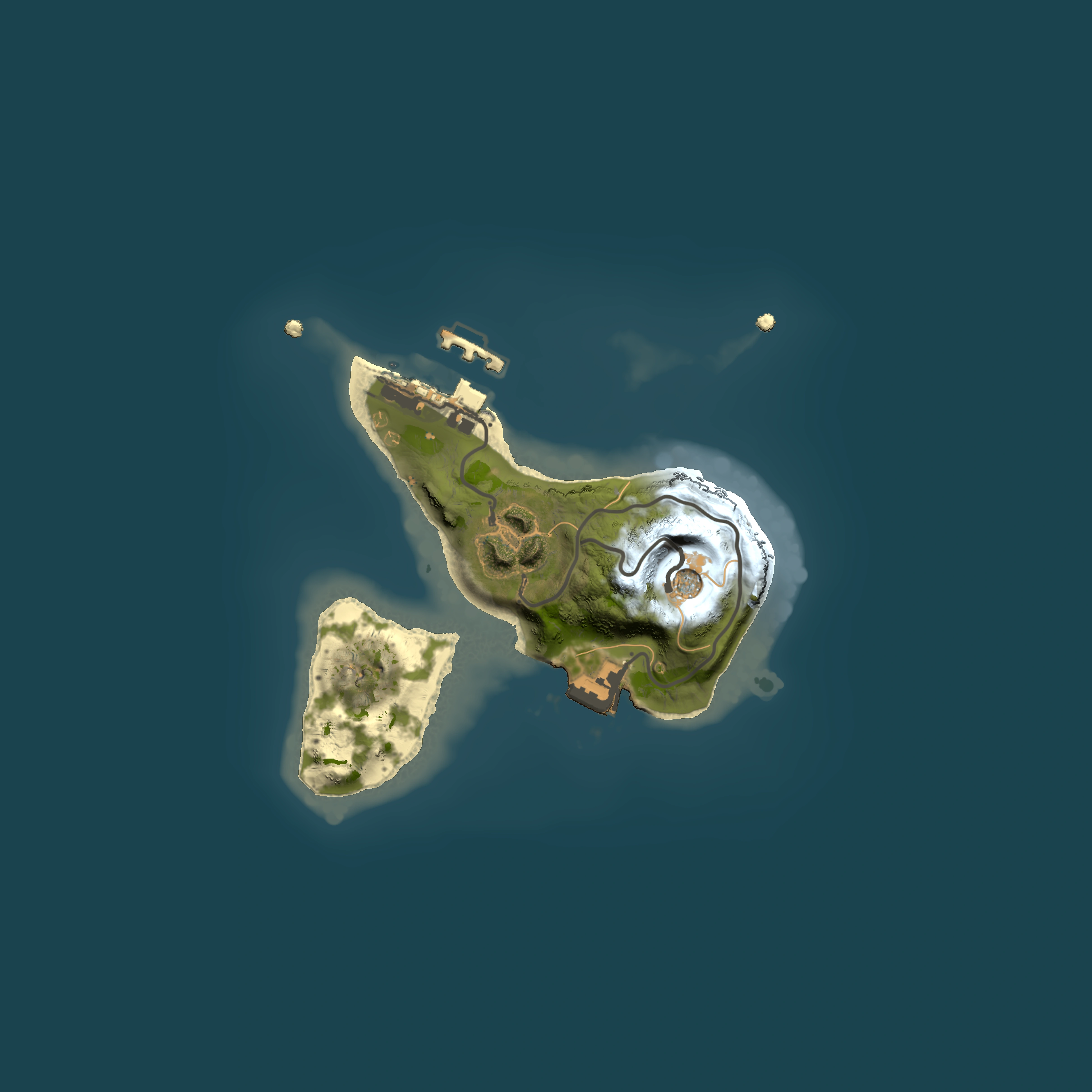 Full top-down render of Rust map seed 165304429, 1500x1500m