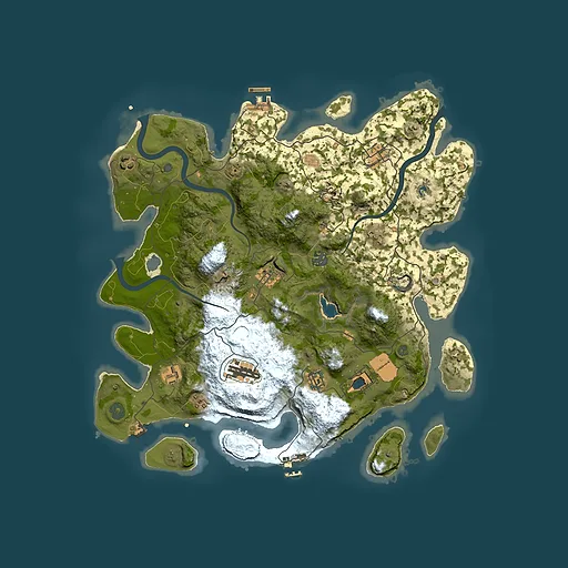 Rust map seed 1642777804, 4000x4000m top-down preview