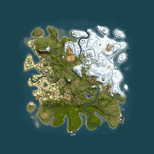Rust map seed 412401580, 4000x4000m top-down preview