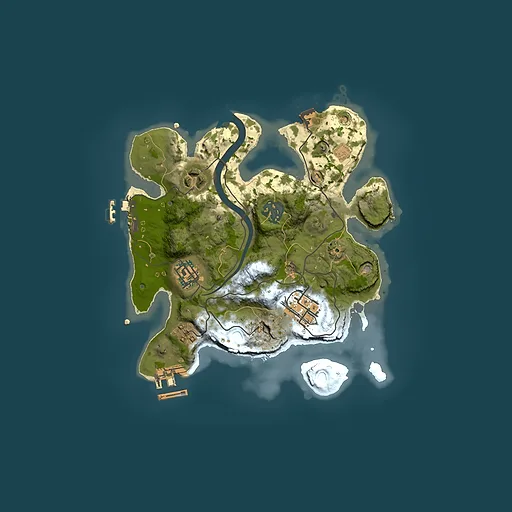 Rust map seed 415395878, 2500x2500m top-down preview