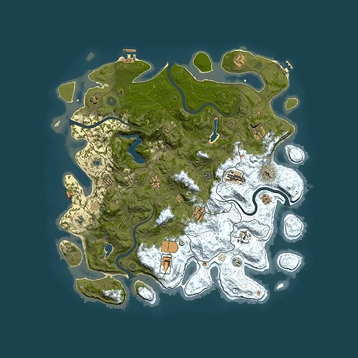 Rust map seed 2001443109, 4500x4500m top-down preview