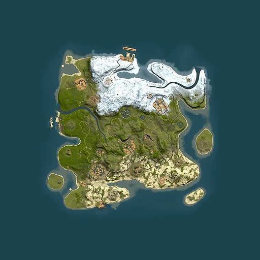 Rust map seed 1028608992, 3000x3000m top-down preview