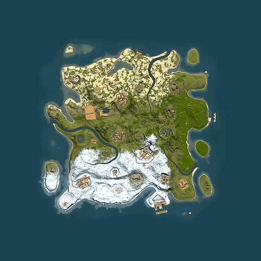 Rust map seed 957248746, 3500x3500m top-down preview