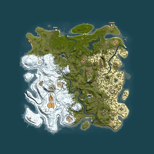 Rust map seed 1172329943, 4500x4500m top-down preview