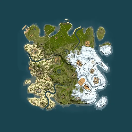Rust map seed 635834358, 3500x3500m top-down preview