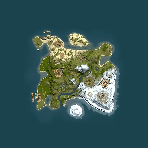 Rust map seed 1630601647, 2500x2500m top-down preview