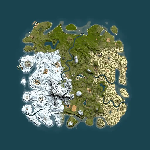 Rust map seed 1005537726, 5000x5000m top-down preview
