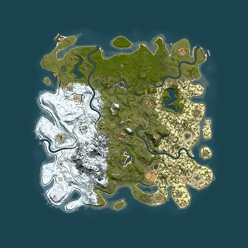 Rust map seed 1583772530, 5000x5000m top-down preview