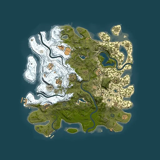 Rust map seed 1278491104, 4500x4500m top-down preview