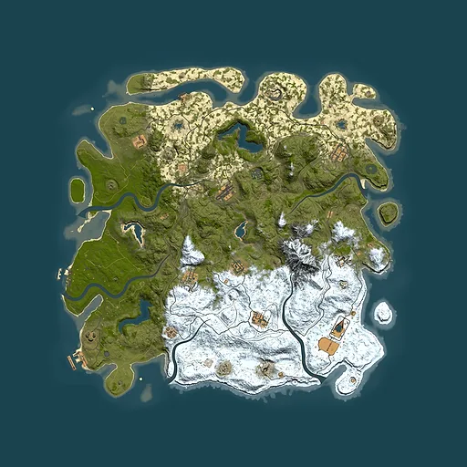 Rust map seed 778705425, 5000x5000m top-down preview