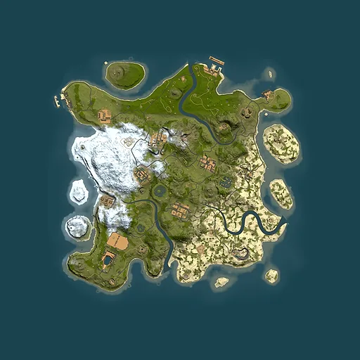 Rust map seed 1388947082, 3500x3500m top-down preview