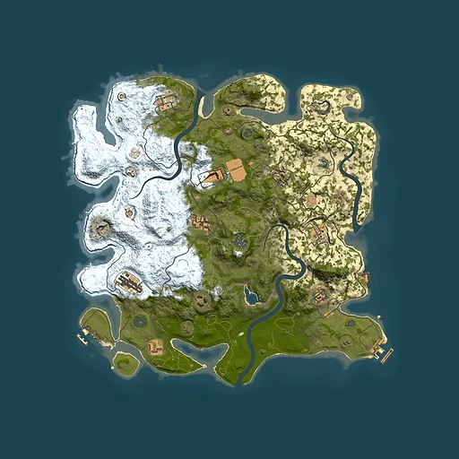 Rust map seed 1394158766, 4000x4000m top-down preview