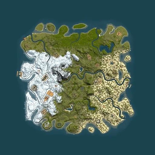Rust map seed 454177637, 5000x5000m top-down preview
