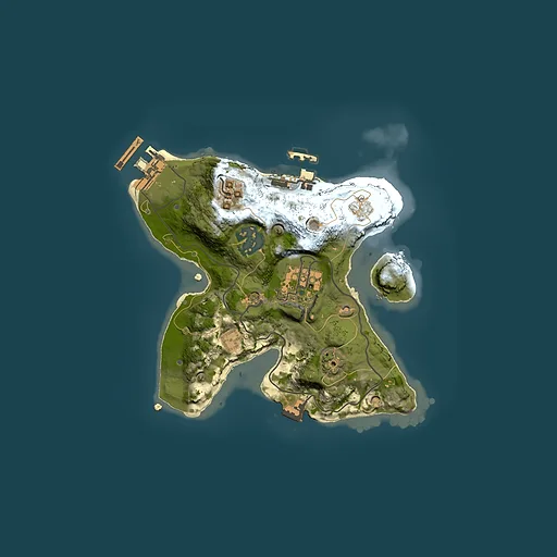 Rust map seed 1230831122, 2000x2000m top-down preview