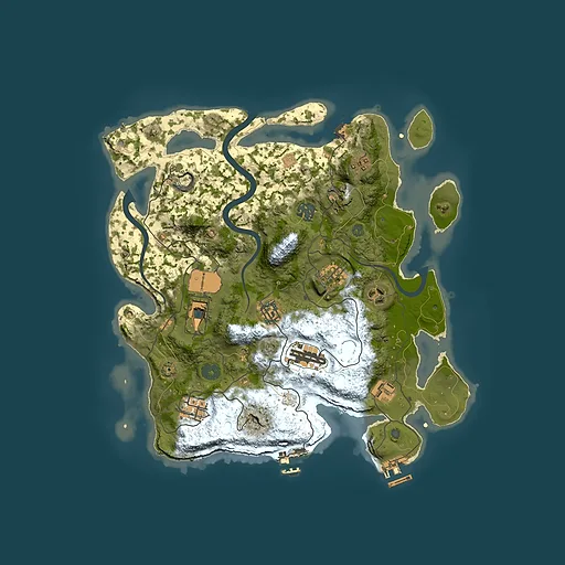 Rust map seed 1481699184, 3500x3500m top-down preview