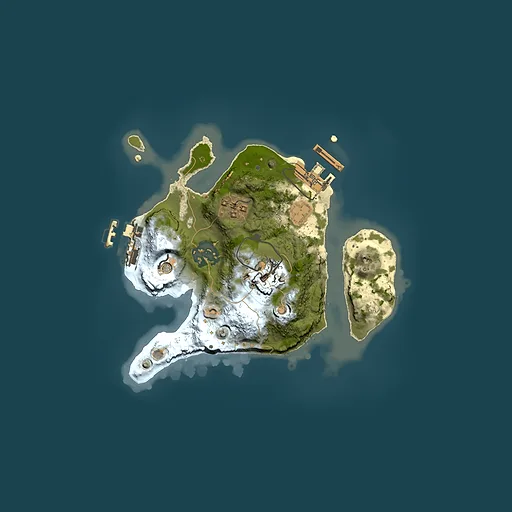 Rust map seed 1663932838, 2000x2000m top-down preview
