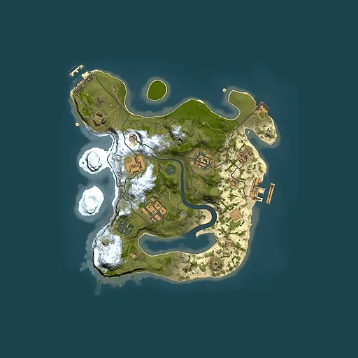 Rust map seed 1242404411, 2500x2500m top-down preview