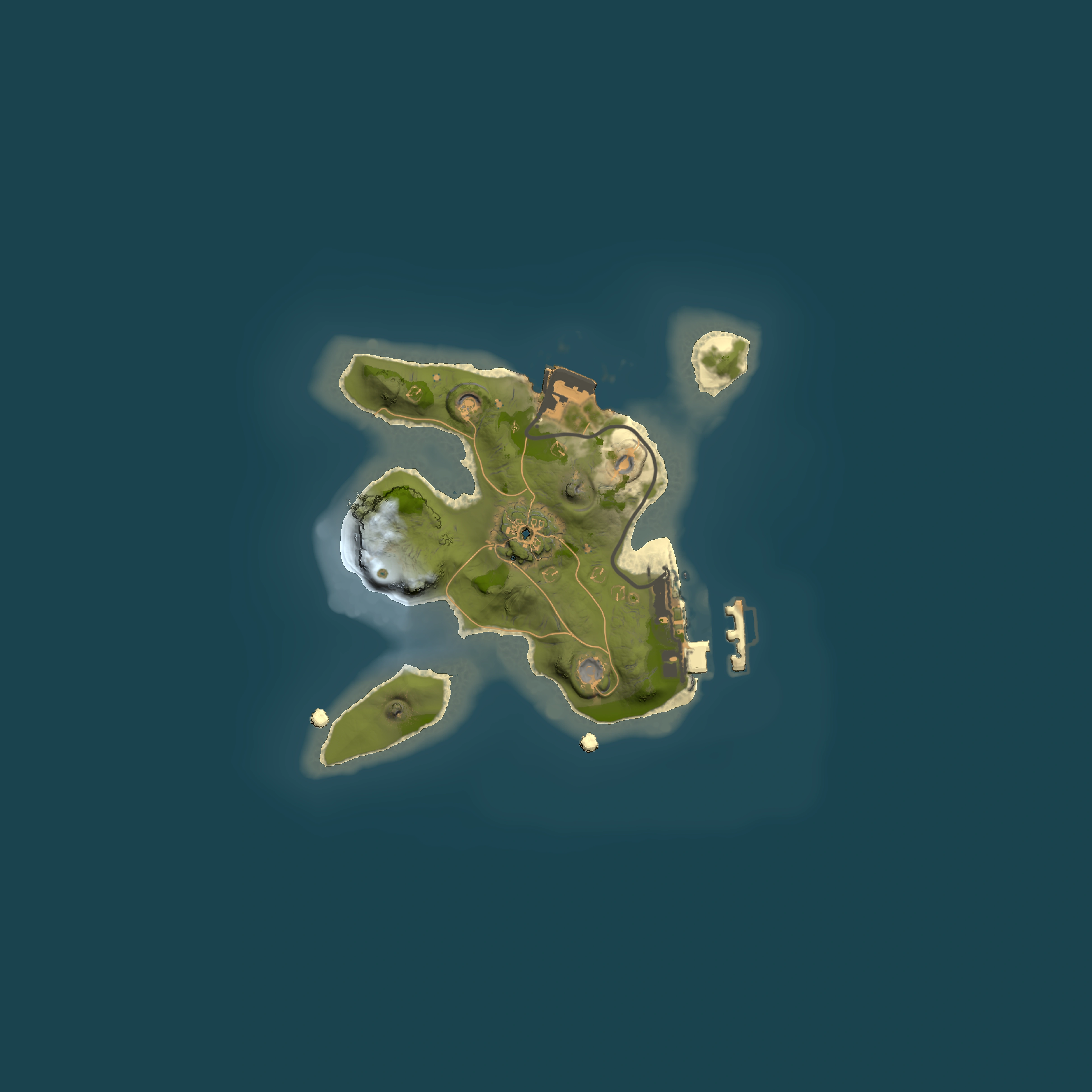 Full top-down render of Rust map seed 1514899036, 1500x1500m